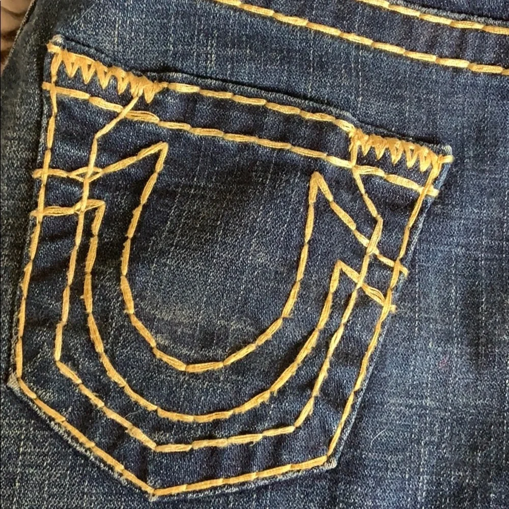 true religion 32インチ　レア！ステッチ黄色 True Religion | Jeans | True Religion Bobby Super Ts With Yellow